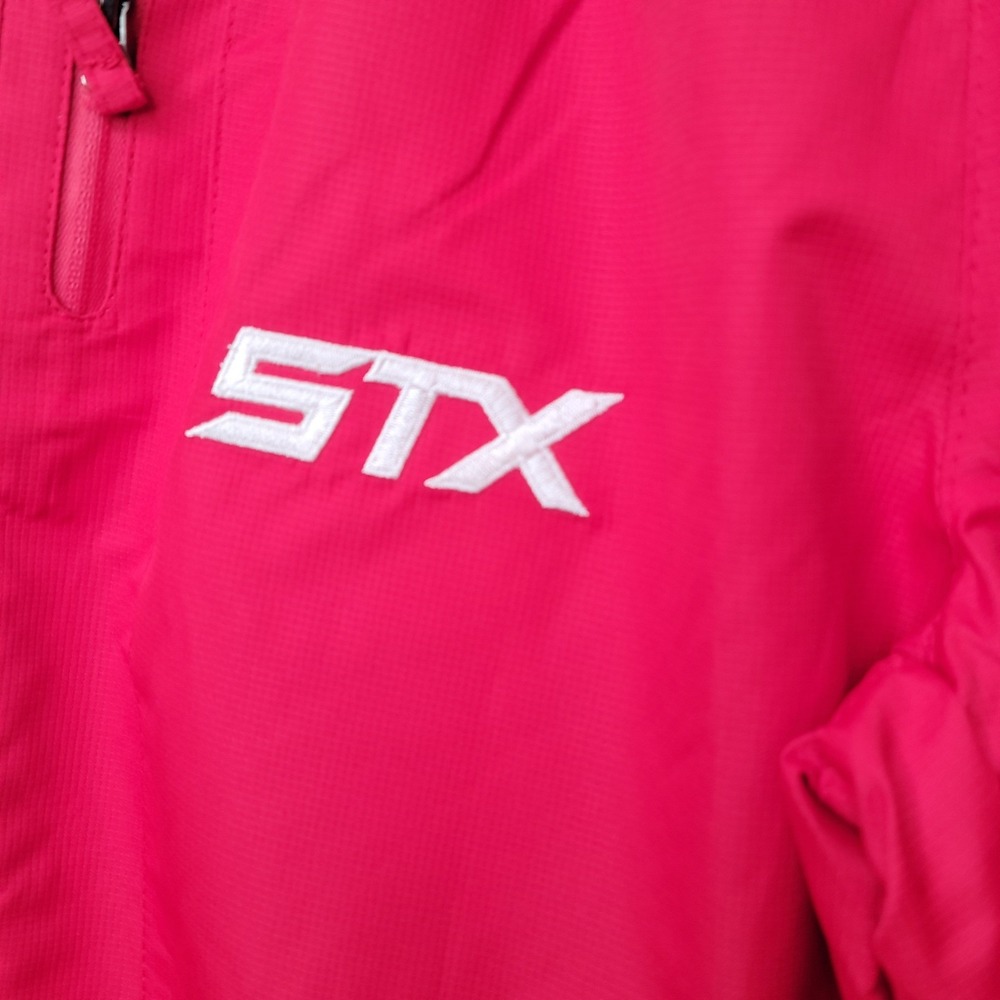 STX Warm Up Pants Red Elastic Waist Zip Pockets Athletic Activewear Youth Small - Picture 4 of 16